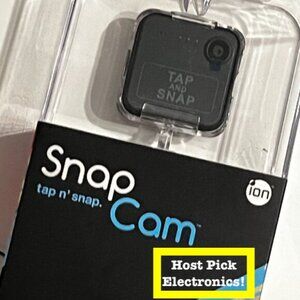 Snap Cam by Ion Wearable HD Video Camera‎ Magnetic Black (e/x)